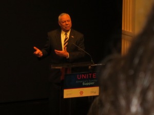 General Colin Powell speaking at United States Institute of Peace, Washington, DC